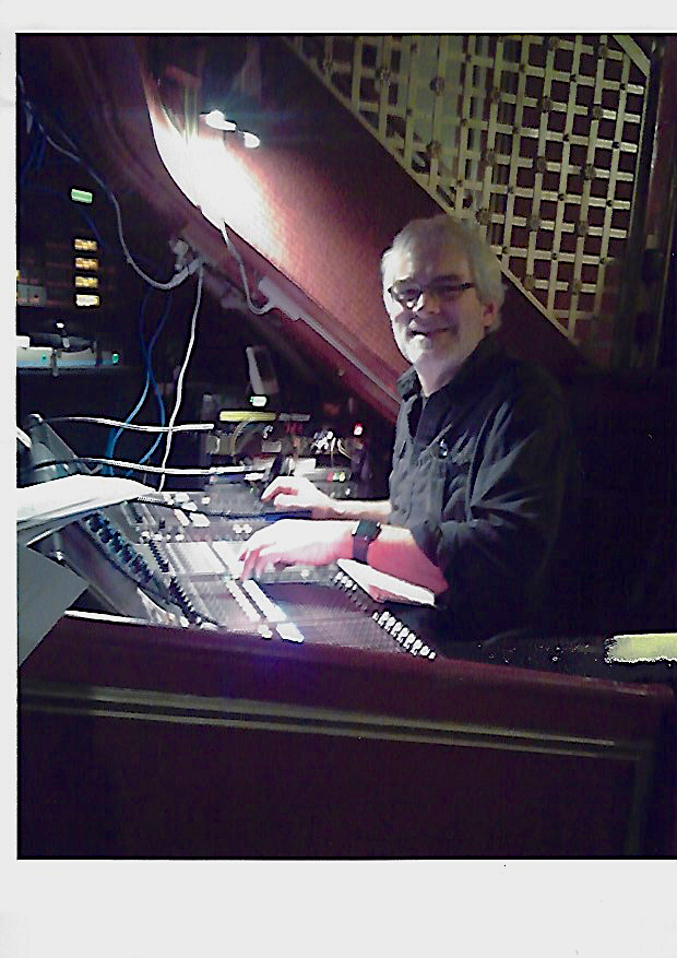 Tom at the helm of a Yamaha CL 5 console